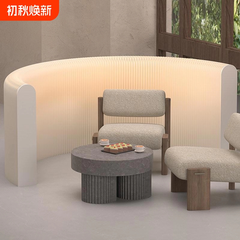 Screen Partition for Small Apartments, Low Screen Partition for Room and Bedroom, Folding Paper Wall, No-Installation Fake Wall, Background Wall Screen Partition for Small Apartments, Low Screen Partition for Room and Bedroom, Folding Paper Wall, No-Installation Fake Wall, Background Wall