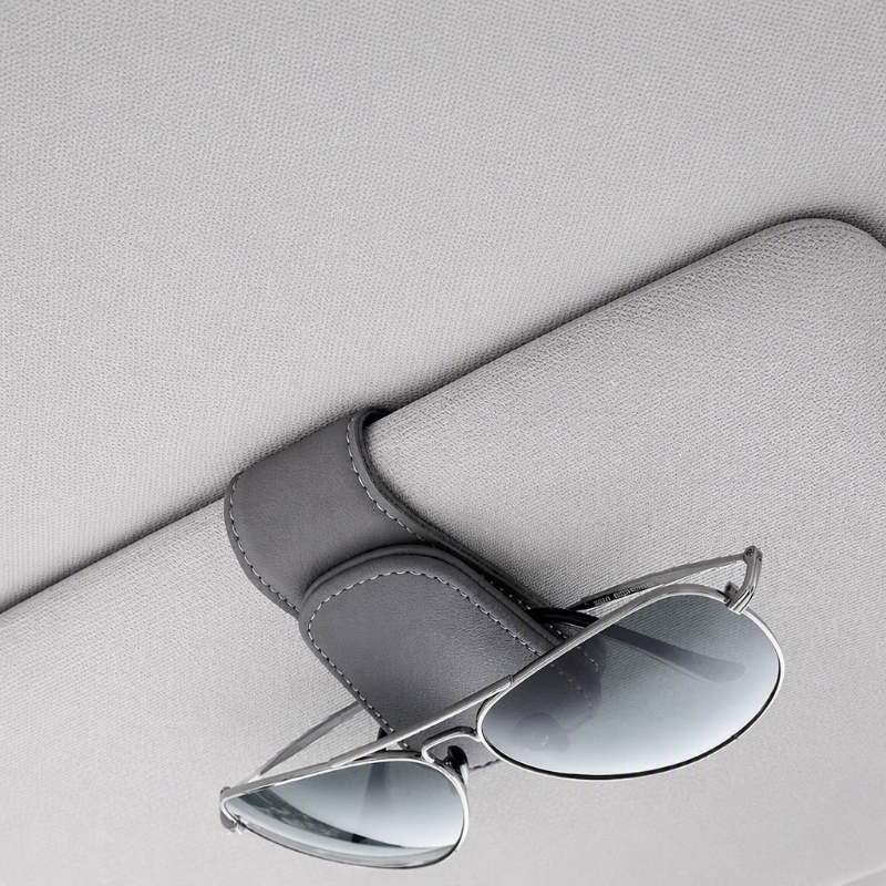 Multifunctional Car Glasses Holder, Car Magnetic Glasses Holder, Leather Car Sun Visor Storage Box, Sunglasses Holder, Card Holder Multifunctional Car Glasses Holder, Car Magnetic Glasses Holder, Leather Car Sun Visor Storage Box, Sunglasses Holder, Card Holder