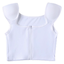 Shoulder padded corset underwear student school uniform special invisible shoulder beauty flat chest anti-shock anti-exposure physical education vest thin section
