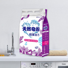 Стиральный порошок 天然皂粉洗衣粉薰衣草香味持久洁净低泡无磷促销家庭用实惠装4斤