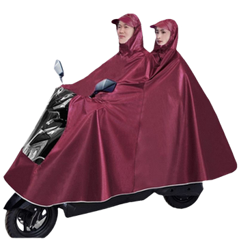 Baiyusheng double raincoat electric car is enlarged and thickened