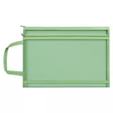 Прозрачный портфель для папок с молнией, высококачественная система хранения, вместительная и большая сумка для файлов, цепочка, прочная льняная сумка для документов, увеличенная толщина