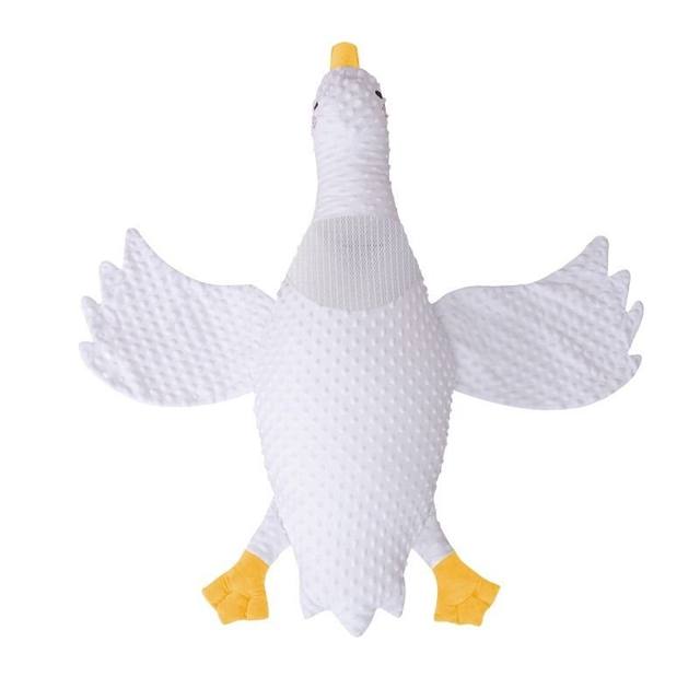 Super Factory Big White Goose Newborn Exhaust Anti-flatulence Colic Aircraft Pillow Baby Soothing ເດັກນ້ອຍນອນ