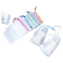 Soap foaming mesh ribbon handmade soap mesh bag facial cleanser soap bag foaming mesh foam facial storage cleansing bag