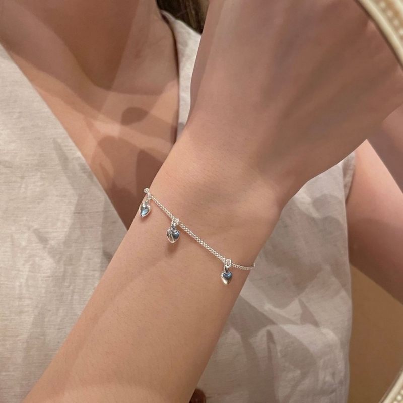 New Cute Silver Bracelet with Seven Bells, Sound-Making Anklet, Simple and Versatile Bracelet for Men and Women, Student Style