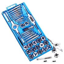 Tap and die hardware tools hand tap wrench round die gallows stand metric and inch thread tapping set