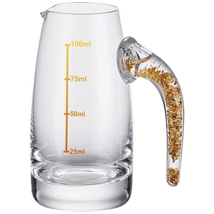金箔白酒杯分酒器套装家用一口杯烈酒杯白酒杯子上档次高档喝酒