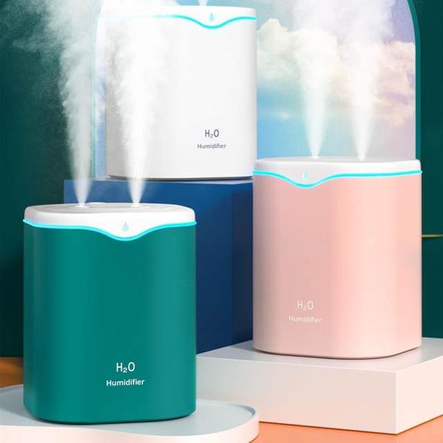 Humidifier home bedroom silent office desktop double spray large mist volume air aromatherapy spray ultrasonic