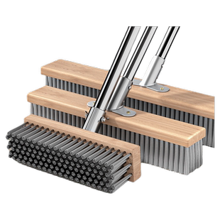 不锈钢钢丝刷地板刷子去青苔铁长柄清洁刷扫把钢刷刷刚地面庭院