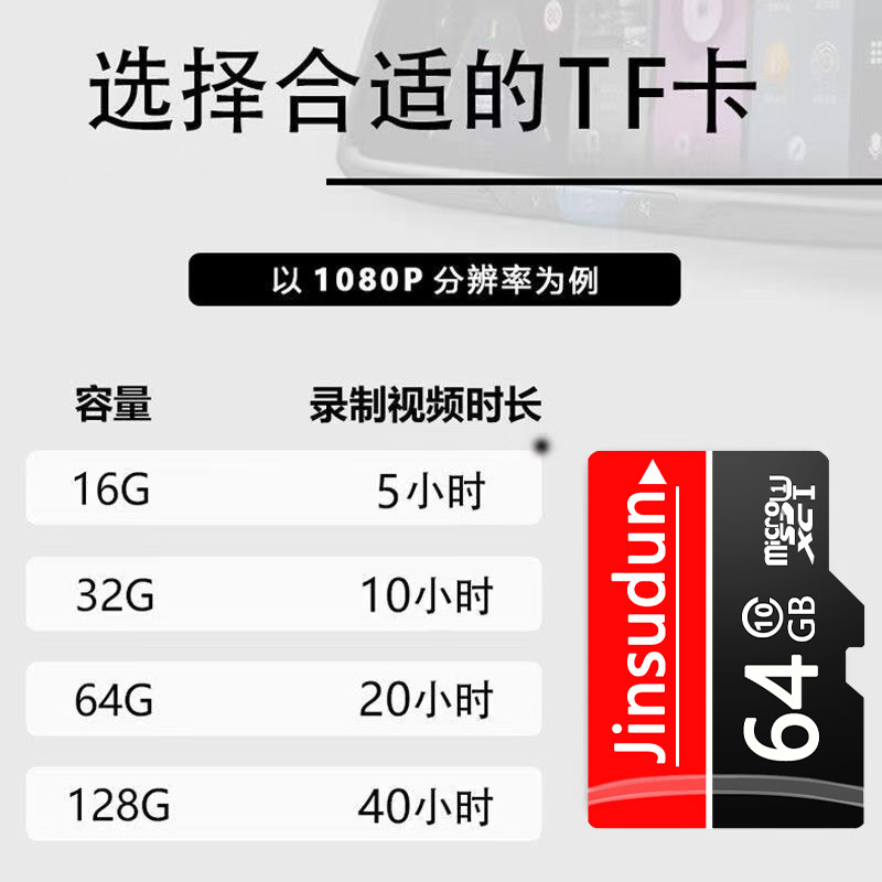 Карта памяти microSD Golden speed ton JSD-07 для видеонаблюдения и видеорегистраторов