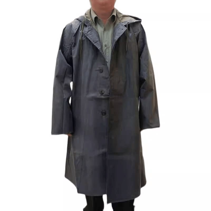 In-Stock Authentic Type 87 Long-Sleeve Raincoat with Sleeves, Long One-Piece Raincoat, Canvas Rubber Anti-Flood Raincoat, Rain Poncho In-Stock Authentic Type 87 Long-Sleeve Raincoat with Sleeves, Long One-Piece Raincoat, Canvas Rubber Anti-Flood Raincoat, Rain Poncho