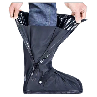 雨鞋套防水加厚耐磨防滑男款防雨高筒鞋套水鞋女下雨脚套雨靴中筒