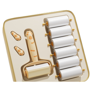 粘毛器滚筒毡滚刷粘毛沾毛器衣服除毛毛可撕式衣物粘毛纸卷不伤衣