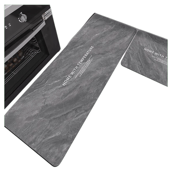 Diatom mud kitchen floor mats for non-slip, waterproof, oil-resistant, dirt-resistant special foot mats for household erasable door carpets