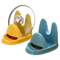 Pot lid rack sitting kitchen countertop with water tray household pot lid chopping board storage rack spatula storage rack wall hanging