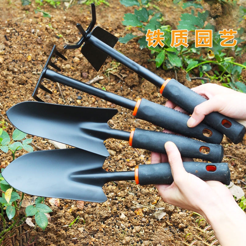 シャベル、鉄製シャベル、小型シャベル、花植え道具3点セット、小型熊手、小型鍬、シャベル、海上園芸、野菜植え付け、除草