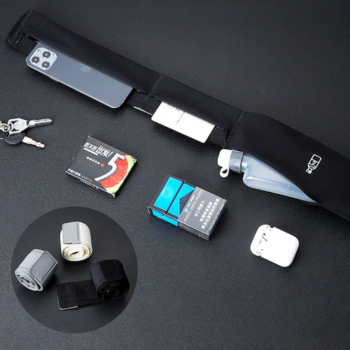 Спортивная поясная сумка подходит для мужчин и женщин, водонепроницаемый универсальный мобильный телефон для спортзала, дорожный невидимый ремень, лента, защищает от пота