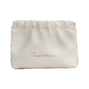 口红包化妆品收纳袋自动闭合弹片收纳包外出便携耳机数据线新款