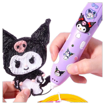 Childrens 3D three-dimensional printing pen low-temperature painting brush girls toy three-place multi-functional painting pen full set of tools