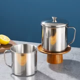 Кубок рта 304 Танк из нержавеющей стали Небольшой крышка чашки для воды