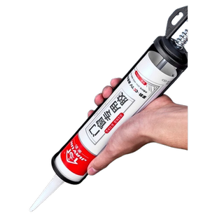 黑色玻璃胶门窗户家用窗缝专用防水防霉厨卫马桶密封硅胶大支结构