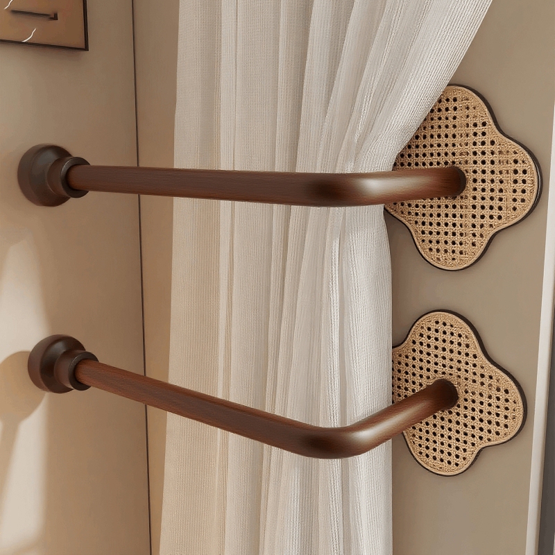 Curtain Fasteners Wall-Mounted No-Drill Hooks, Organizing Tool for Shower Curtains, Wall Hooks for Tying Door Curtains, Storage Wall Hooks Curtain Fasteners Wall-Mounted No-Drill Hooks, Organizing Tool for Shower Curtains, Wall Hooks for Tying Door Curtains, Storage Wall Hooks