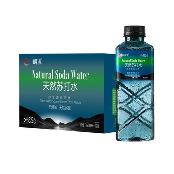 Natural soda water 360ml*12 bottles