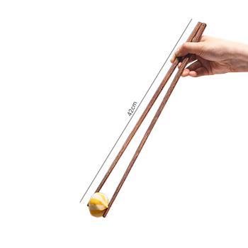 Long chopsticks fried high-temperature resistant chicken wenge wood hot pot chopsticks extended chopsticks kitchen special oil pan special red sandalwood
