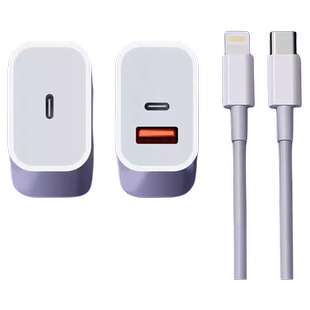 适用苹果充手机充电电头充电器PD45W双口iPhxone充17快线快头16/1充5Proma手机14数据线30瓦二合一13插头原正