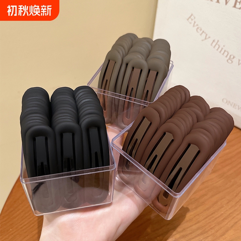 Press-Type Hair Clip for Women, Hair Accessory, Side Clip for Forehead, Side Bangs Clip, Straight Clip, Black Hairpin, Bb Clip Press-Type Hair Clip for Women, Hair Accessory, Side Clip for Forehead, Side Bangs Clip, Straight Clip, Black Hairpin, Bb Clip