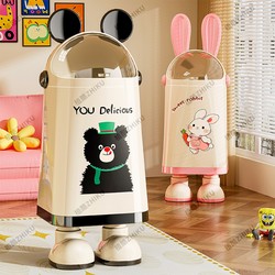 Living room trash can For Home 2025 New arrival high-grade flip large-capacity kitchen bedroom bathroom Hit Style wastebasket