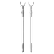 Clothes drying fork stainless steel retractable balcony clothes pole household extended clothes pole clothes pole load-bearing