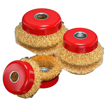 Wire brush grinding, rust removal and polishing with multiple specifications of wire wheels