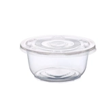 Одноразовая чаша вынос пачки с круглой пластиковой миской с ланч -коробкой для защиты окружающей среды и удобной гигиеном