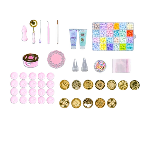 火漆印章套装女孩玉石章头便宜腊蜡烛粒炉子火鸡气全部整套装的收纳盒咕卡流体熊玩具全套儿童蜡粒无毒勺子