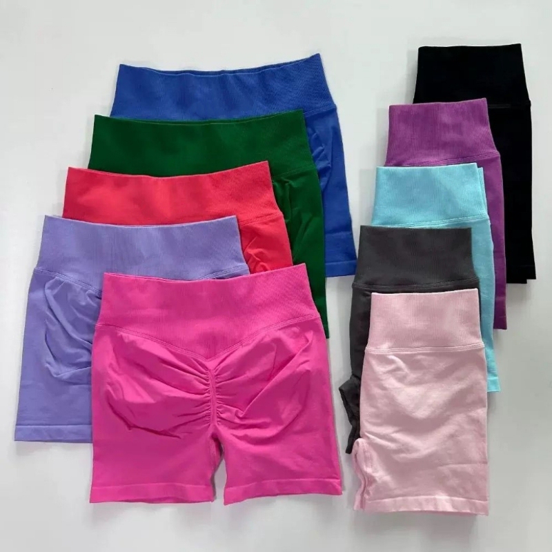 Dfyne Impact Fitness Peach Butt Quick-Drying Breathable High-Elasticity Yoga Shorts for Cycling and Running