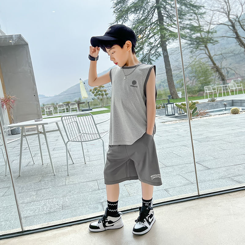 2025新款男童篮球服套装，夏季薄款运动必备