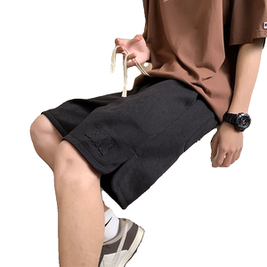 啄木鸟夏季美式休闲短裤男女款时尚五分裤新款潮牌运动中裤子冰丝