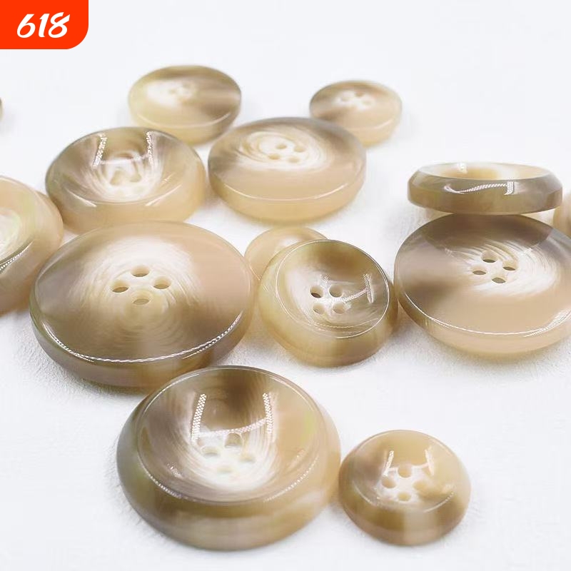 High-End Floral Buttons, Trench Coat Buttons, Large Resin Buttons, Premium Buttons, Four-Hole Buttons, Suit Buttons High-End Floral Buttons, Trench Coat Buttons, Large Resin Buttons, Premium Buttons, Four-Hole Buttons, Suit Buttons