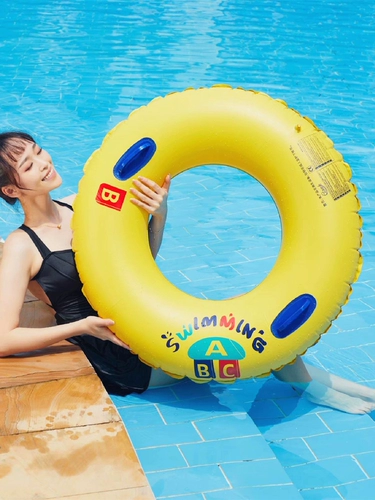 Водный надувной плавательный круг для взрослых подходит для мужчин и женщин, увеличенная толщина