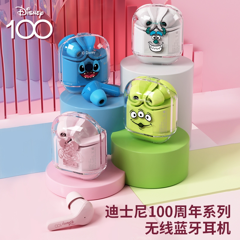 Disney D43 Bluetooth Wireless Earphones, Semi-In-Ear Sports Style, High Aesthetic Value, Digital Display, Universal