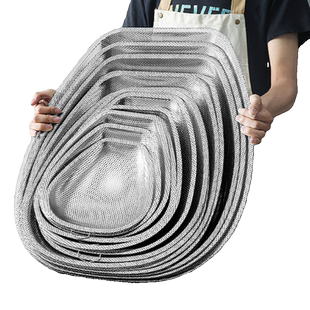 筲箕家用沥水篮水果蔬菜篮不锈钢洗菜晾晒密孔大号沥水筛厨房淘米