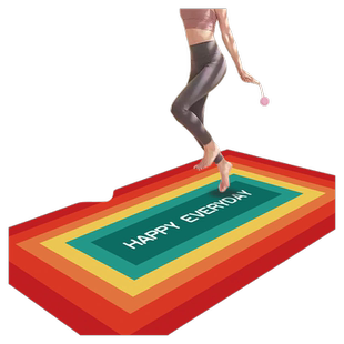 加厚跳绳减震垫瑜伽垫地垫家用室内静音防滑健身隔音运动专业加宽