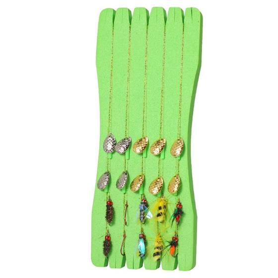 Fly hook fishing group melon seed sequin set with raised mouth, white strips, horse mouth, poisonous mosquito micro-objects, fake bait, road sub-water aid