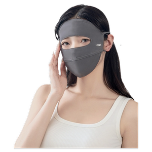 匹克防晒面罩女全脸防紫外线夏季面纱遮阳冰丝骑行口罩脸基尼颜色