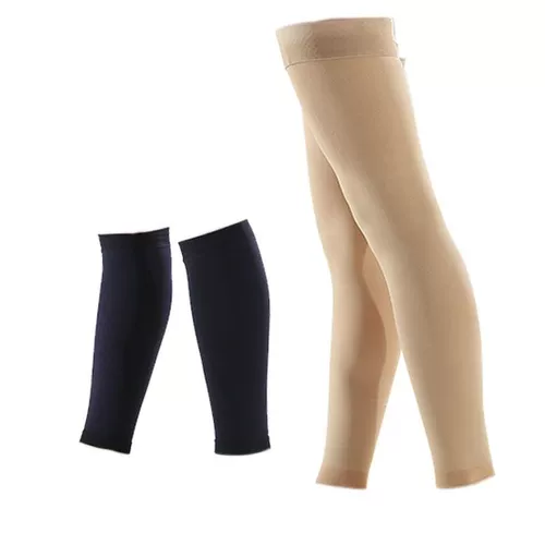 Леопардовые медицинские варикозные варикозные вены упругие чулки для защиты теленка и типа лечения Вторичное давление в стиле антитербоза Диламленные нижние конечности