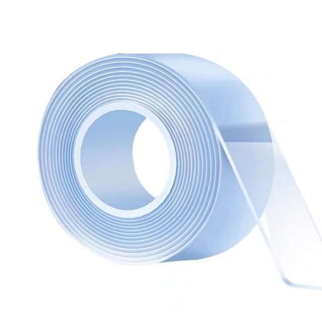 tape nano adhesive ສອງດ້ານ, traceless, viscosity ສູງ, ກາວທີ່ເຂັ້ມແຂງ, ແຖວເກັບຮັກສາກາວ magic, ສາມາດນໍາມາໃຊ້ຄືນແລະແກ້ໄຂໄດ້ຫຼາຍສິບພັນຄັ້ງ.