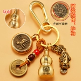 Браслет с одной бусиной, брелок, на удачу, цвета киновари