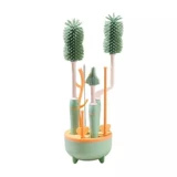 Детский ершик для бутылочки, соска, щеточка, моющее средство для бутылочек, поролоновая кисть, «три в одном»