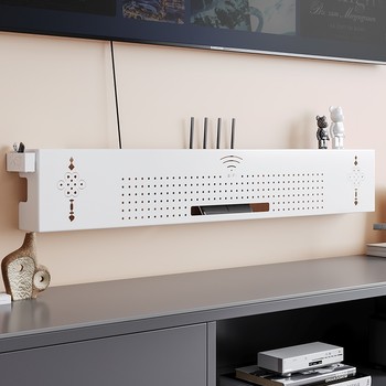 Punch-free router storage box storage rack